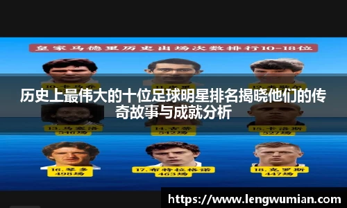 历史上最伟大的十位足球明星排名揭晓他们的传奇故事与成就分析